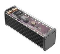 Staeekkzy PD 22.5W Transparent Power Bank Shell For 8 X 18650 Batteries DIY Power Bank Case