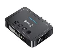 Staeekkzy Receptor Bluetooth NFC 5.0 Transmisor Bluetooth FM Adaptador Bluetooth en Computadora Universal