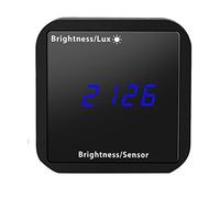 Staeekkzy Tuya WIFI Sensor de Luz Detector de Brillo con DeteccióN de Temperatura y Humedad Pantalla ConexióN de Seguridad para el Hogar Inteligente