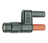 Stäubli 67.9536-21 940359721 XM-BB/4 Adaptador de medición BNC Macho Hembra 4 mm Negro Rojo