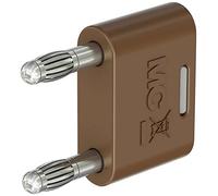 Stäubli KS-4N-19 Conector Marrón Diámetro del pin: 4 mm Distancia entre pines: 19 mm, 1 unidad