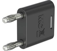 Stäubli KS2-4N-19 Conector negro Diámetro del pin: 4 mm Distancia entre pines: 19 mm, 1 unidad
