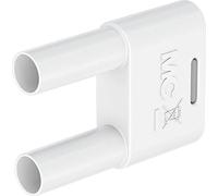 Stäubli SKS-4N-19 Conector blanco Diámetro del bolígrafo: 4 mm Distancia entre clavijas: 19 mm, 1 unidad