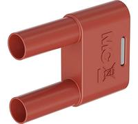 Stäubli SKS-4N-19 Conector rojo Diámetro del pin: 4 mm Distancia entre clavijas: 19 mm, 1 unidad