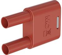 Stäubli SKS2-4N-19 Conector rojo Diámetro del bolígrafo: 4 mm Distancia entre clavijas: 19 mm, 1 unidad