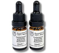 STAFECO Aceite repelente de polillas natural de 10 ml, ingredientes 100 % naturales: pachulí, romero, lavanda y cedro para armarios, cajones, refresca los anillos de cedro (lavanda, cedro, pachulí,