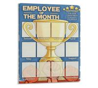 Staff Appreciation Poster Office Recognition Canvas Wall Art for Highlighting Team Achievements and Decor(Framed,08x12inch(20x30cm))