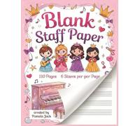 Staff Paper for Kids: Wide-Staff Music Manuscript Paper for Kids - A Blank Staff Notebook for Piano, Beginner Composition & Music Theory