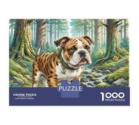 Staffordshire Bull Terrier 1000 Pieza Cartulina Premium Rompecabezas Premium Adorable Pet Antiestrés Juguete De Cumpleaños Rompecabezas para Decoración del Hogar 52x38cm/1000pcs