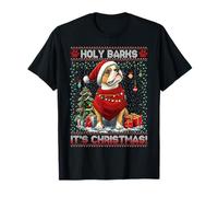 Staffordshire Bull Terrier Christmas Decorations Dog Lover Camiseta