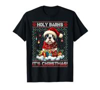 Staffordshire Bull Terrier Christmas Decorations Dog Lover Camiseta