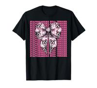 Staffordshire Bull Terrier Dog Girl Coquette Bow Rosa Camiseta