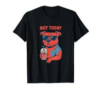 Staffordshire Bull Terrier No Hoy Beber Soda Vintage Camiseta
