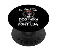 Staffordshire Bull Terrier Rocking The Dog Mom and Aunt Life PopSockets PopGrip Adhesivo