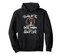 Staffordshire Bull Terrier Rocking The Dog Mom and Aunt Life Sudadera con Capucha