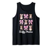 Staffy Mama Mom Staffordshire Bull Terrier Dog Día de la Madre Camiseta sin Mangas