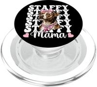 Staffy Mama Mom Staffordshire Bull Terrier Dog Día de la Madre PopSockets PopGrip para MagSafe