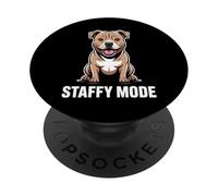 Staffy Mode Staffordshire Bull Terrier Lindo PopSockets PopGrip Adhesivo