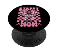 Staffy Mom Mama Staffordshire Bull Terrier Dog Día de la Madre PopSockets PopGrip Adhesivo