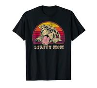 Staffy Mom - Vintage retro sonriente Staffordshire Terrier Camiseta