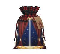 Stage Magic Holiday - Bolsa con cordón para fiestas, bodas y festivales, poliéster ligero