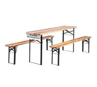 Stagecaptain 10 Conjuntos de Bancos y Mesa Plegable para Carpas y Exterior, Longitud 177 cm