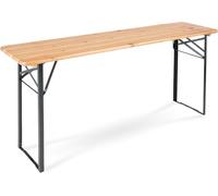Stagecaptain BBT-180 Set de 2 Mesas Plegable 177 cm Color Madera Natural