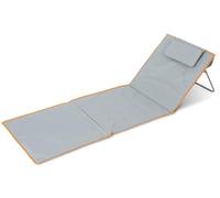 Stagecaptain Beachmatte “Layla” - Esterilla de Playa Acolchada con Almohada, Respaldo Ajustable, Bolsa con Cierre de Contacto y Tumbona Ligera Plegable con Correa de Transporte.