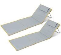 Stagecaptain BM-160 GY/YE Esterilla de Playa Layla Set de 2