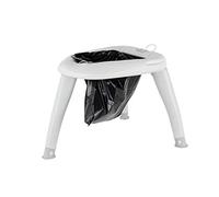 Stagecaptain Quixie-2842 Inodoro de Camping para niños y Adultos, con rociador de Mano, Bolsa de Transporte y 10 Bolsas colectoras. Ideal para Exteriores y Viajes. Color Gris Claro.