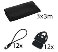 Stageworx Deco Curtain BK 3x3m Bundle