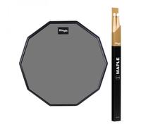 Stagg 12 Desktop Practice Pad & Maple 5A Drumsticks Nylon Tip