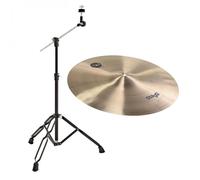 Stagg 16" SH Thin Crash Cymbal & Gear4music Boom Arm Stand Black