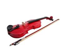 Stagg 19979 4/4 Violín Juego (vollmassive Violín, forma con maletín, Arco, Colofonia), color rojo