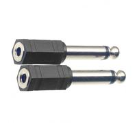 Stagg 2 x Female Stereo Jack / Male Mono Phone Adaptor