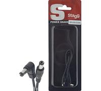 Stagg 20804 50 cm un macho a macho Guitarra eléctrica Cable de alimentación de CC - negro