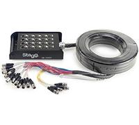 Stagg 20975 5 m "16 x Hembra XLR entradas/salidas 4 x macho XLR" Etapa caja con Multicore Cable
