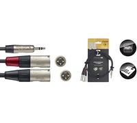 Stagg 21380 1 m cable divisor de Audio y - negro