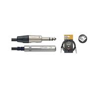 Stagg 25019314 - Cable alargador para auriculares (3 m, 1 conector estéreo macho a 1 conector jack estéreo, 6,3 mm)