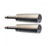 Stagg 2x Male Mono phone / Assymetrical Male XLR Adaptor