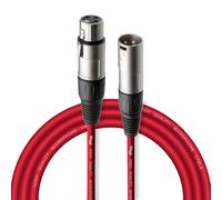 Stagg 3 m cable XLR a conector XLR para micrófono de calidad, rojo