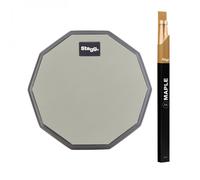 Stagg 8 Desktop Practice Pad & Maple 5A Drumsticks Wood Tip