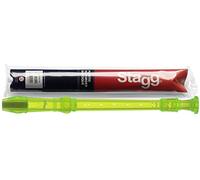 Stagg barroco Soprano Recorder - Crema, verde