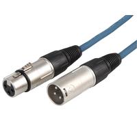STAGG Cable Microfónico XLR Macho a Hembra 3 Pines, 3m, Azul