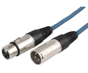 STAGG Cable Microfónico XLR Macho-Hembra 3 Pines 6m Azul