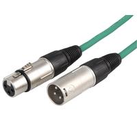 STAGG Cable Micrófono XLR Macho/Hembra 3 Pines, 6m, Verde