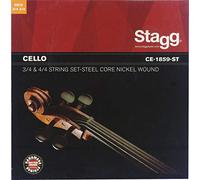 Stagg CE-1859-ST - Juego de cuerdas para violonchelo, 3/4 y 4/4