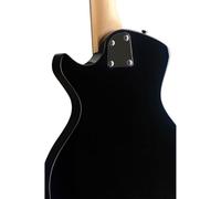 Stagg Guitarra eléctrica Silveray Series - Modelo especial con cuerpo de caoba maciza, color negro