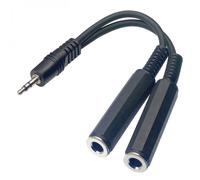 Stagg Male Stereo Mini Phone Plug/2x Female Stereo Jack Adaptor