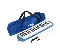 Stagg MELOSTA37 BL Blue plastic melodica with 37 keys and black bag